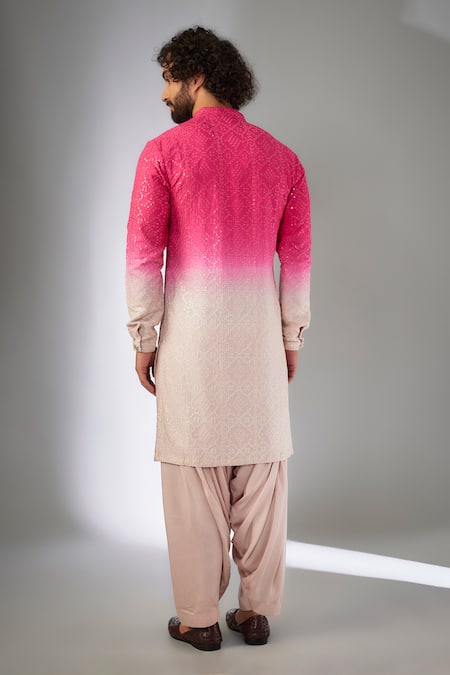 SALIL BHATIA Roop Mahal Thread Embroidered Kurta Set 