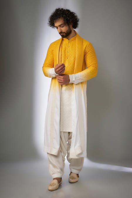 SALIL BHATIA Surat Mahal Thread Embellished Kurta Set 