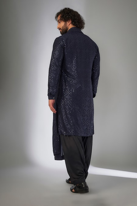 SALIL BHATIA Roop Mahal Thread Embroidered Kurta Set 
