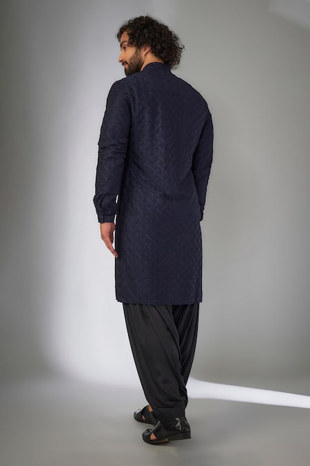 SALIL BHATIA Chakri Boota Thread Embroidered Kurta Set 