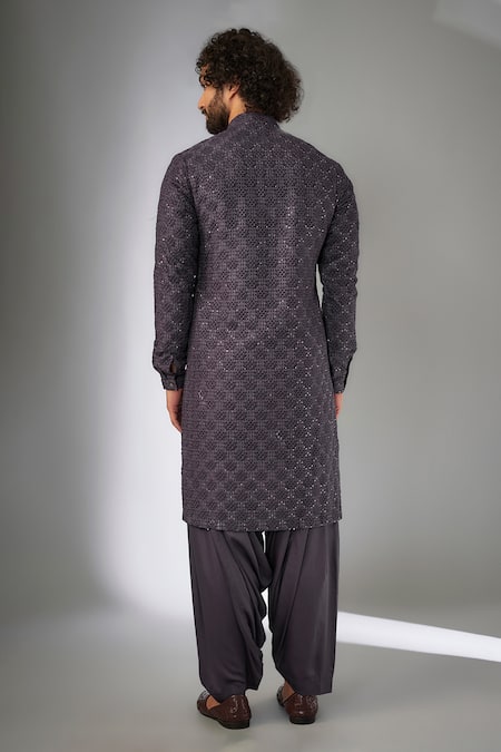 SALIL BHATIA Rooh Mahal Thread Embellished Kurta Set 