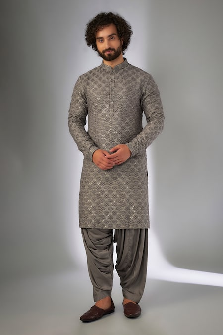 SALIL BHATIA Rooh Mahal Thread Embroidered Kurta Set 