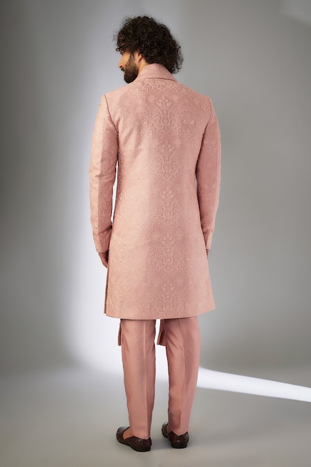 SALIL BHATIA Raj Mahal Thread Embroidered Sherwani Set 