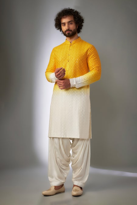 SALIL BHATIA Surat Mahal Thread Embroidered Kurta Set 
