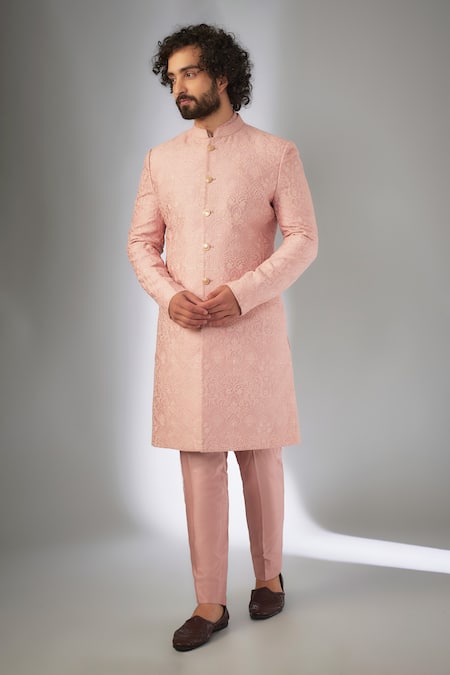 SALIL BHATIA Raj Mahal Thread Embroidered Sherwani Set 