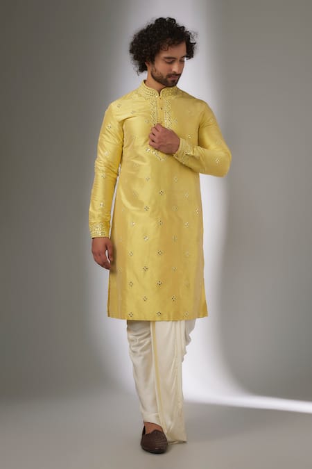 SALIL BHATIA Ainaa Mahal Mirror Work Kurta Set 