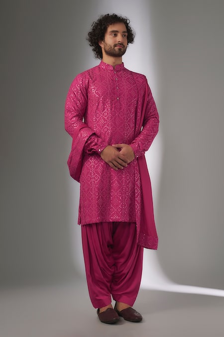 SALIL BHATIA Roop Mahal Sequin Embellished Kurta Set 