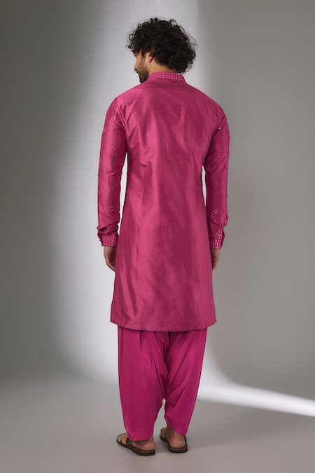 SALIL BHATIA Ainaa Mahal Mirror Work Kurta Set 
