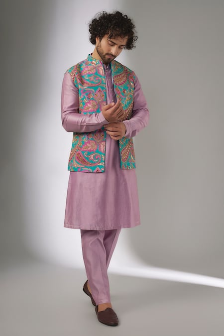 SALIL BHATIA Rang Mahal Embellished Nehru Jacket Set 