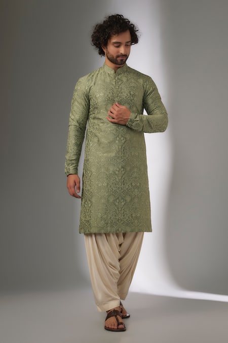 SALIL BHATIA Raj Mahal Sequins Embellished Kurta Set 