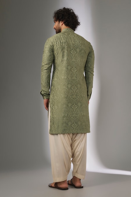 SALIL BHATIA Raj Mahal Sequins Embellished Kurta Set 