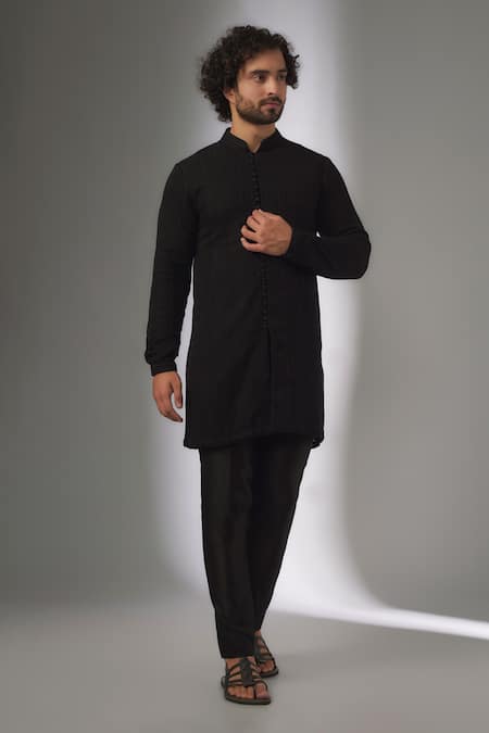 SALIL BHATIA Bel Boota Thread Embroidered Kurta Set 