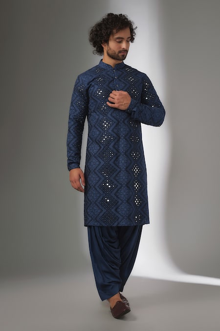 SALIL BHATIA Van Mahal Mirror Work Kurta Set 