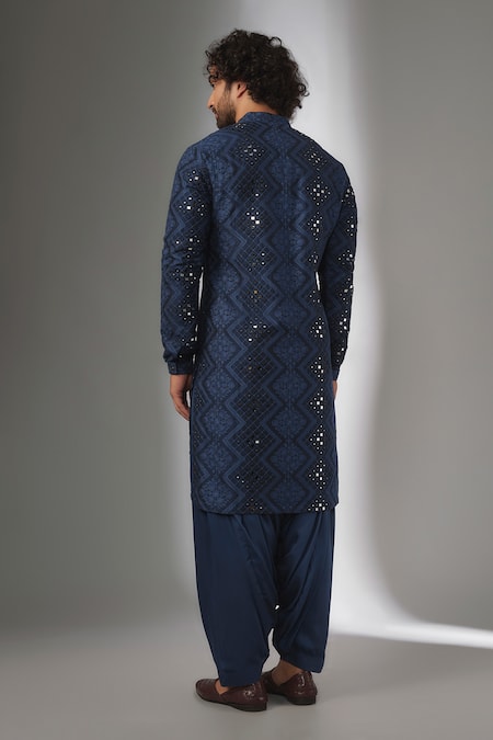 SALIL BHATIA Van Mahal Mirror Work Kurta Set 