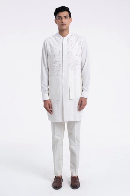 Dhruv Vaish Hybrid Embroidered Kurta Set 