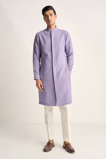 Dhruv Vaish Handloom Structured Kurta Set 
