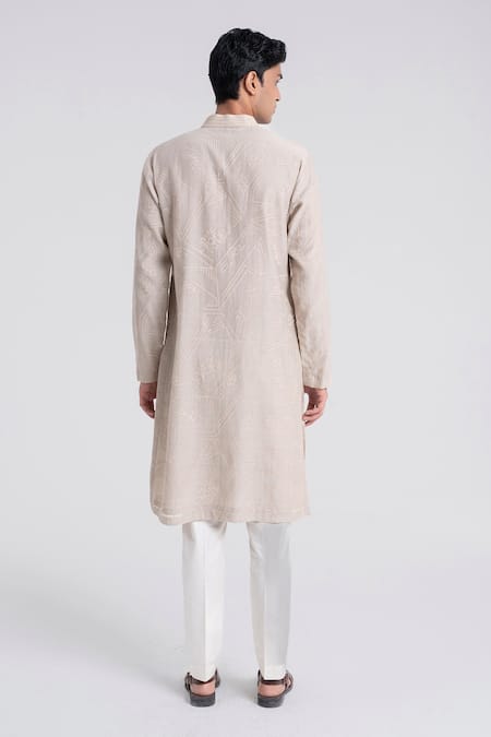 Dhruv Vaish Abstract Embroidered Kurta Set 