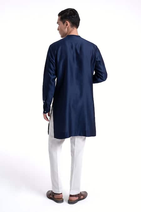 Dhruv Vaish Zari Embroidered Layered Kurta Set 