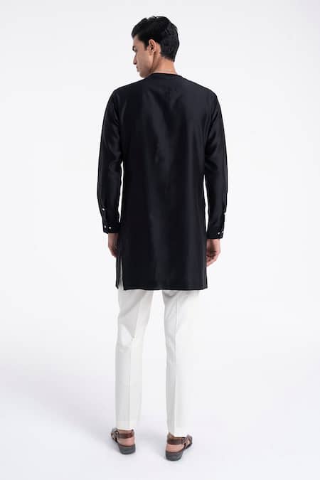 Dhruv Vaish Zari Embroidered Layered Kurta Set 