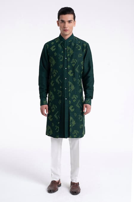 Dhruv Vaish Embroidered Contemporary Kurta Set 