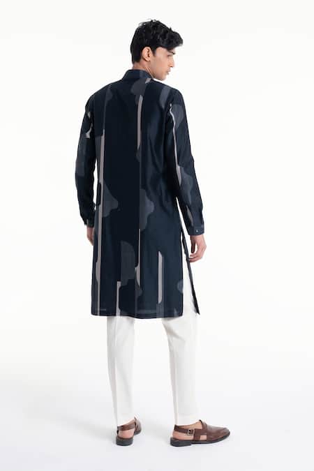 Dhruv Vaish Printed Classic Kurta Set 