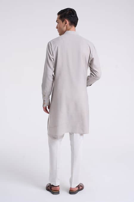 Dhruv Vaish Classic Cotton Silk Kurta Set 