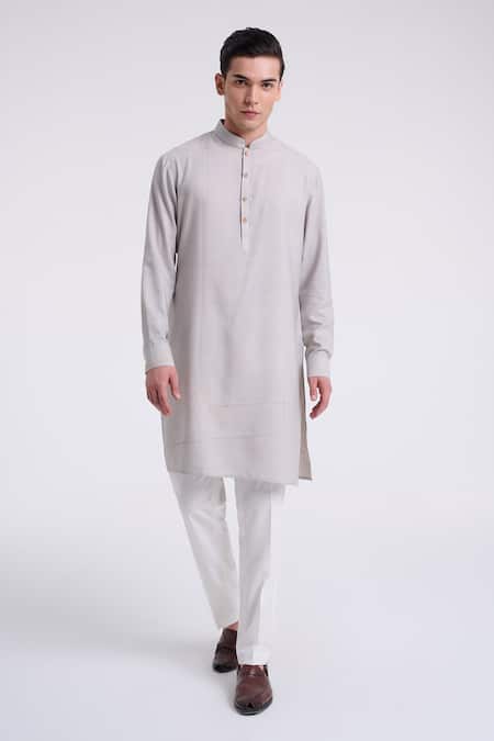 Dhruv Vaish Classic Cotton Silk Kurta Set 
