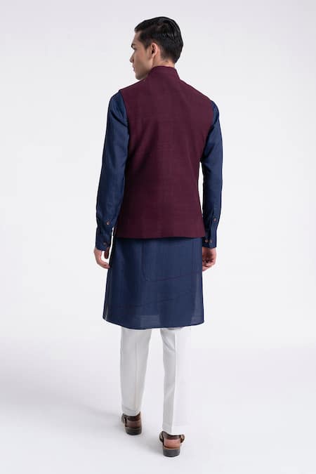 Dhruv Vaish Geometric Lace Jawahar Jacket 