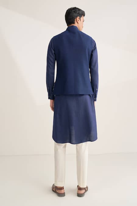 Dhruv Vaish Thread Embroidered Jawahar Jacket