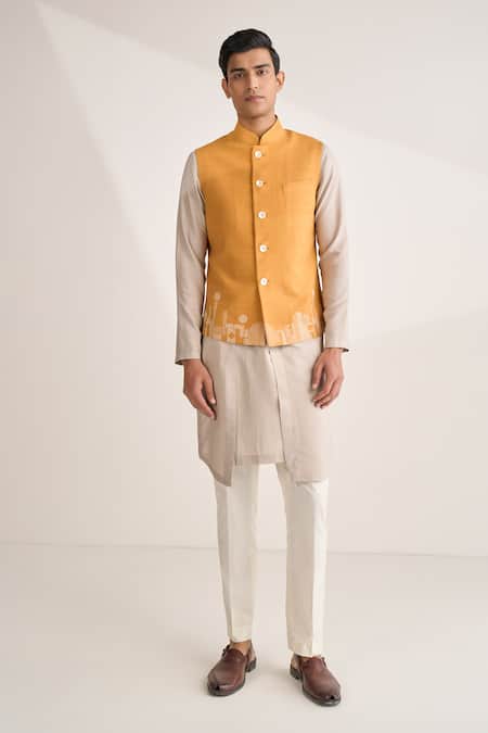 Dhruv Vaish Thread Embroidered Jawahar Jacket