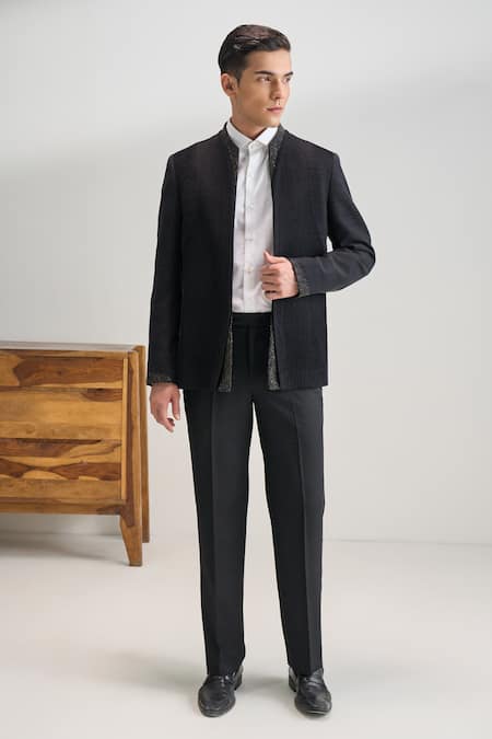 Dhruv Vaish Front Open Contemporary Bandhgala