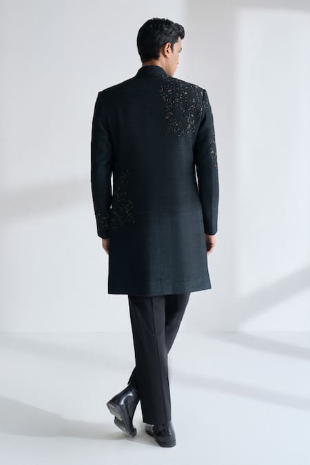 Dhruv Vaish Hand Embroidered Sherwani Set