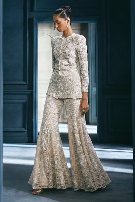 Ritika Mirchandani Honory Bugle Embroidered Kurta & Sharara Set 