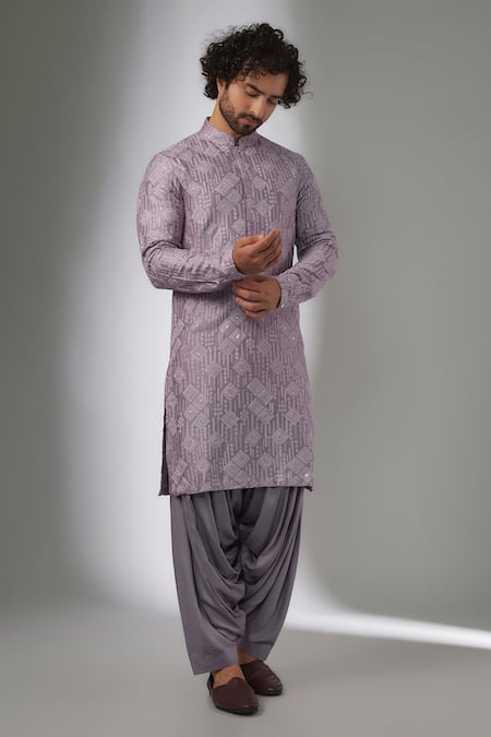 SALIL BHATIA Amber Mahal Sequin Embellished Kurta Set 