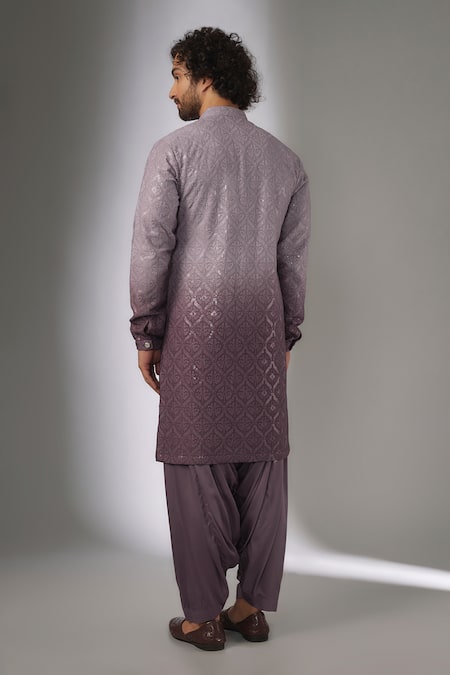 SALIL BHATIA Chakor Boota Ombre Embellished Kurta Set 