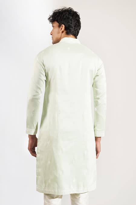 Rng Safawala Chikankari Embroidered Kurta & Pant Set 