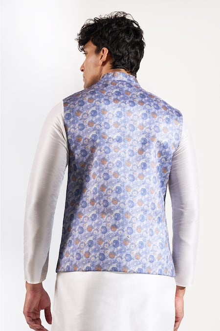 Rng Safawala Floral Print Bundi 