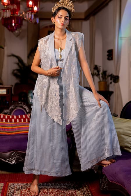 Chambray & CO. Marlin Striped Overlay & Pant Set 