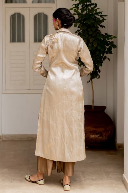 Chambray & CO. Akshi Brocade Jacket Tunic With Pant 