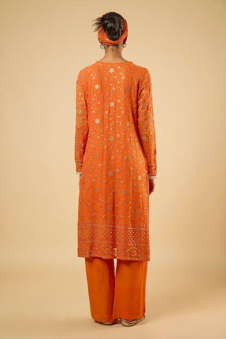 Dori & CO. Floral Embroidered Kurta Set  