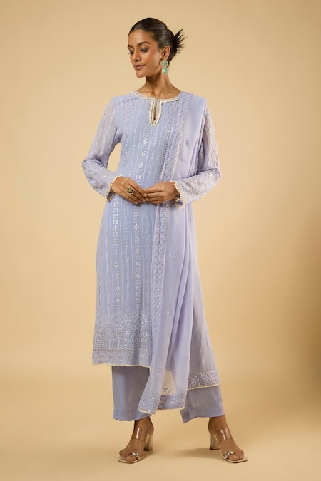 Dori & CO. Embroidered Georgette Kurta Set 