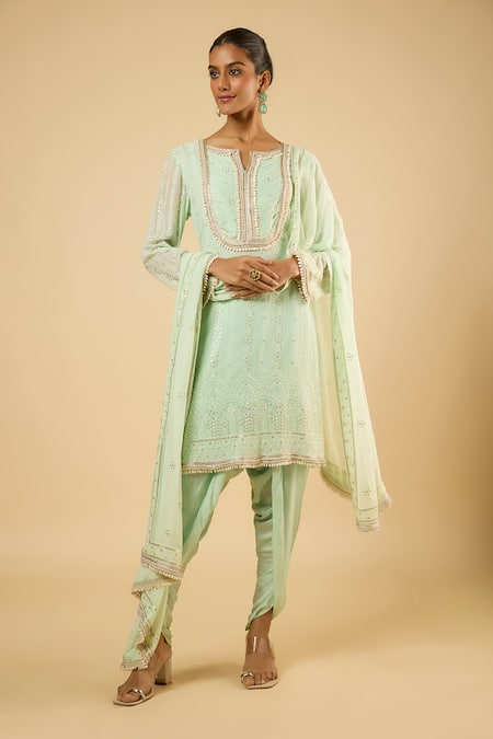 Dori & CO. Embroidered Kurta & Dhoti Pant Set  