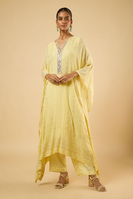 Dori & CO. Embellished Kaftan & Pant Set  