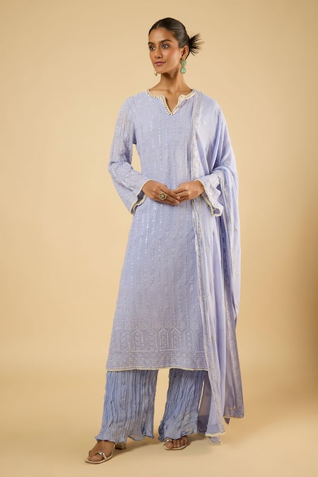 Dori & CO. Embroidered Straight Kurta Set 
