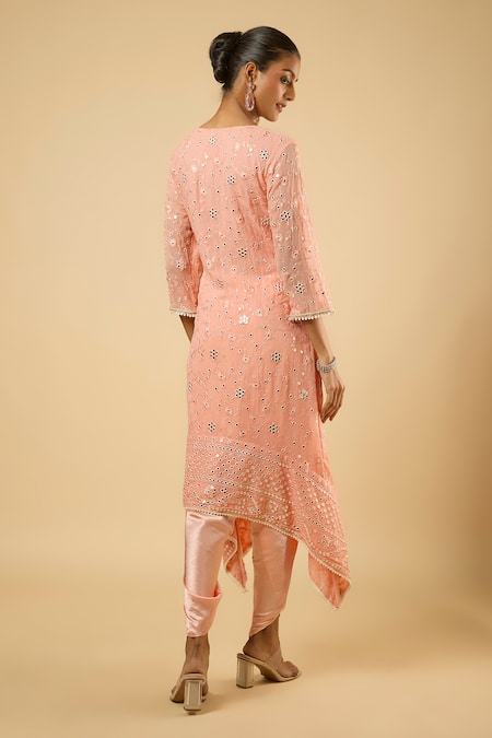 Dori & CO. Embroidered Kurta & Dhoti Pant Set 