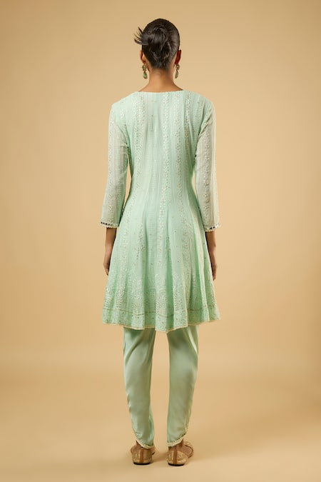 Dori & CO. Embroidered Georgette Anarkali Set 