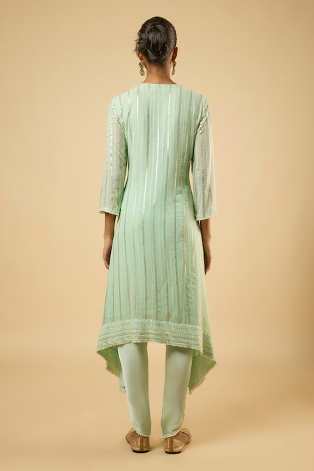 Dori & CO. Embroidered Kurta & Dhoti Pant Set 