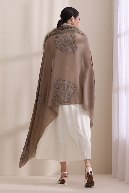 Dusala Sophia Collared Fur Stole