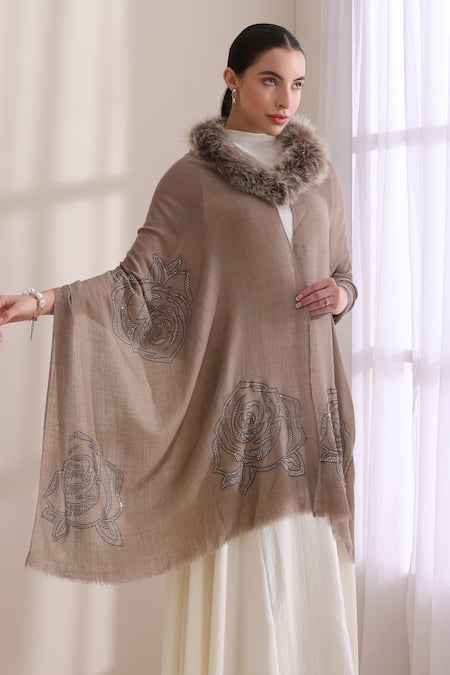 Dusala Sophia Collared Fur Stole