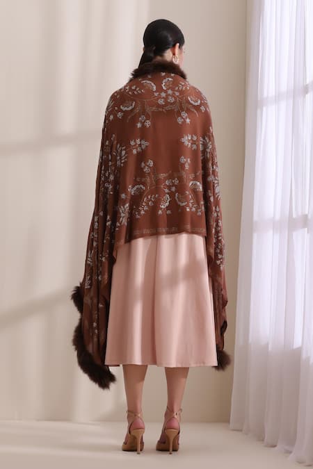 Dusala Flora Lotus Pattern Stole